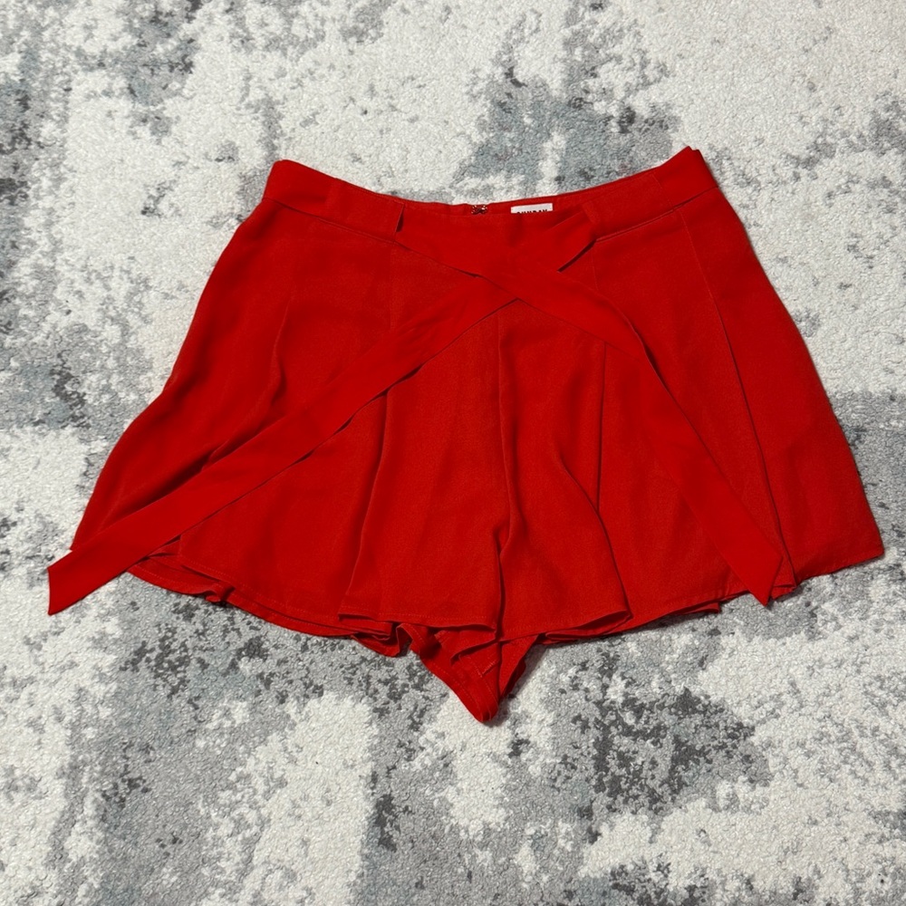 Sunday Best Vibrant Red Elegant Shorts